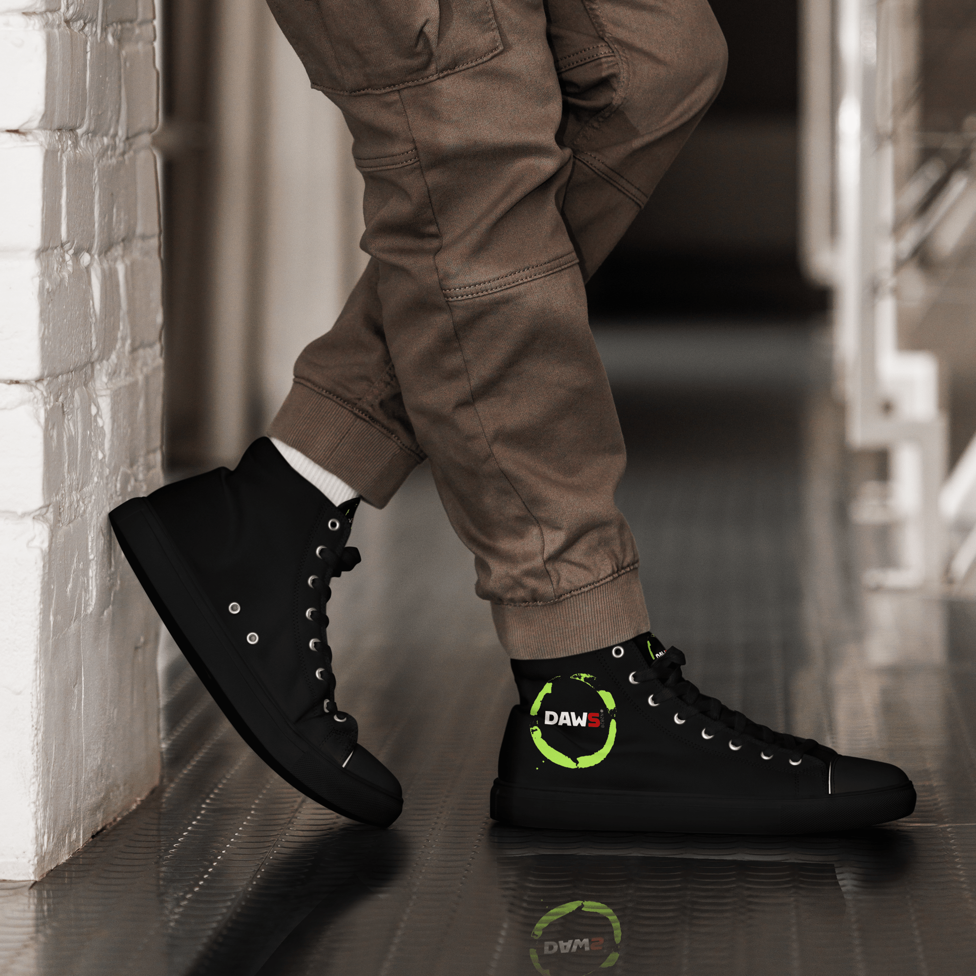 Zapatillas Lime Black Hombre | Negro & Lima color - Streetwear DAWS