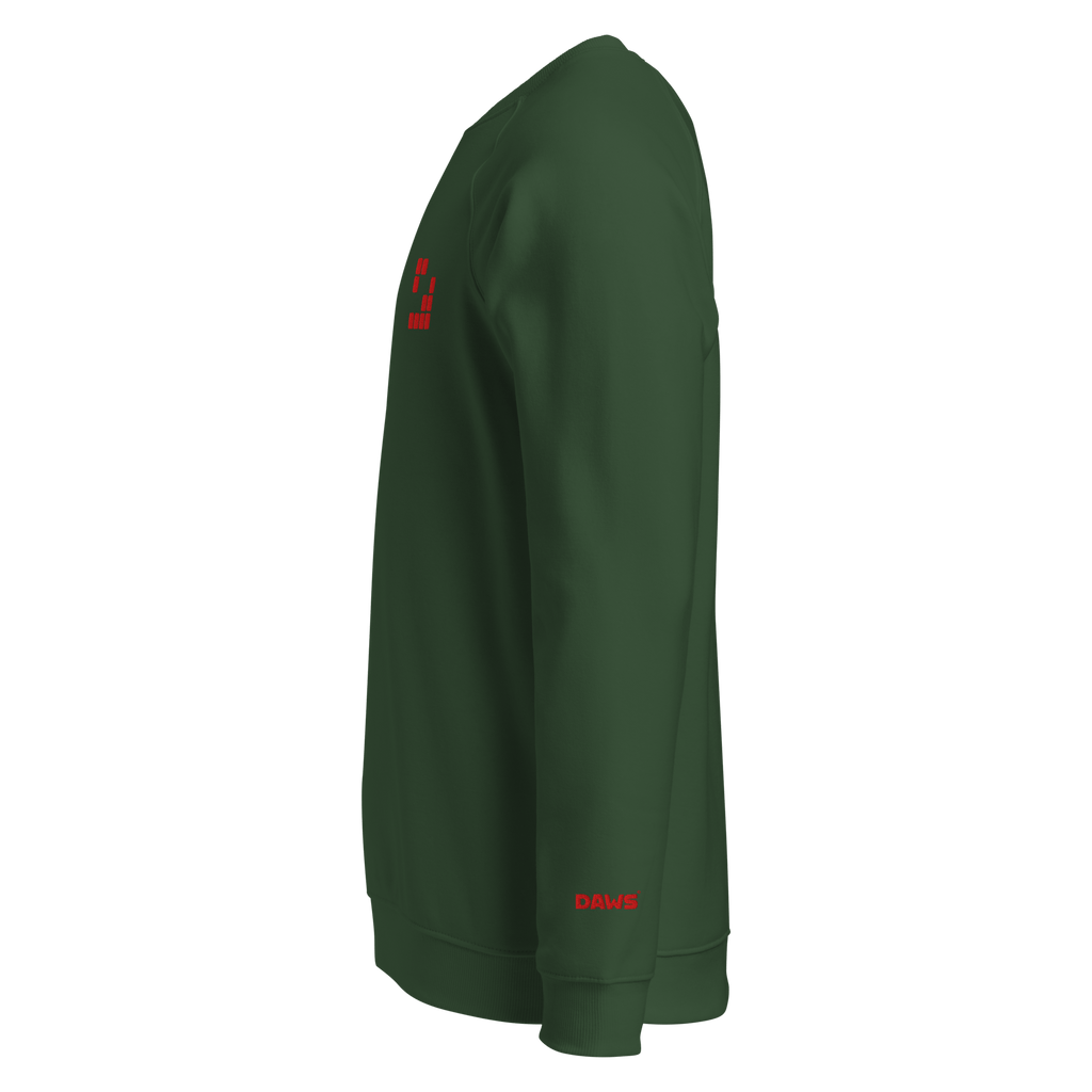 Sudadera Geometric orgánica raglán unisex color - Streetwear DAWS