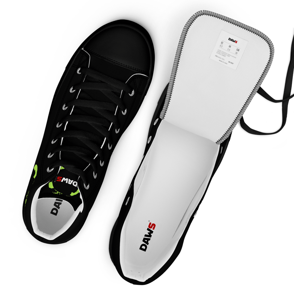 Zapatillas Lime Black Hombre | Negro & Lima color - Streetwear DAWS