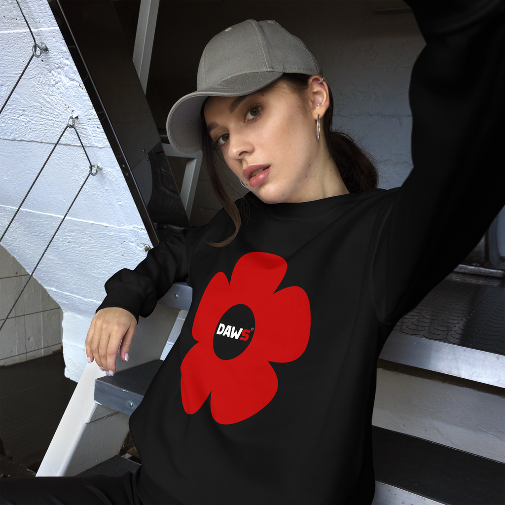 Sudadera Vera Redflower DAWS Basic unisex