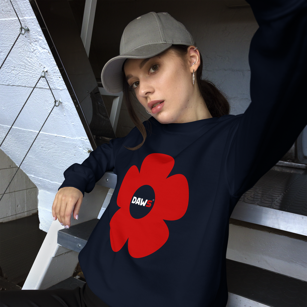 Sudadera Vera Redflower DAWS Basic unisex