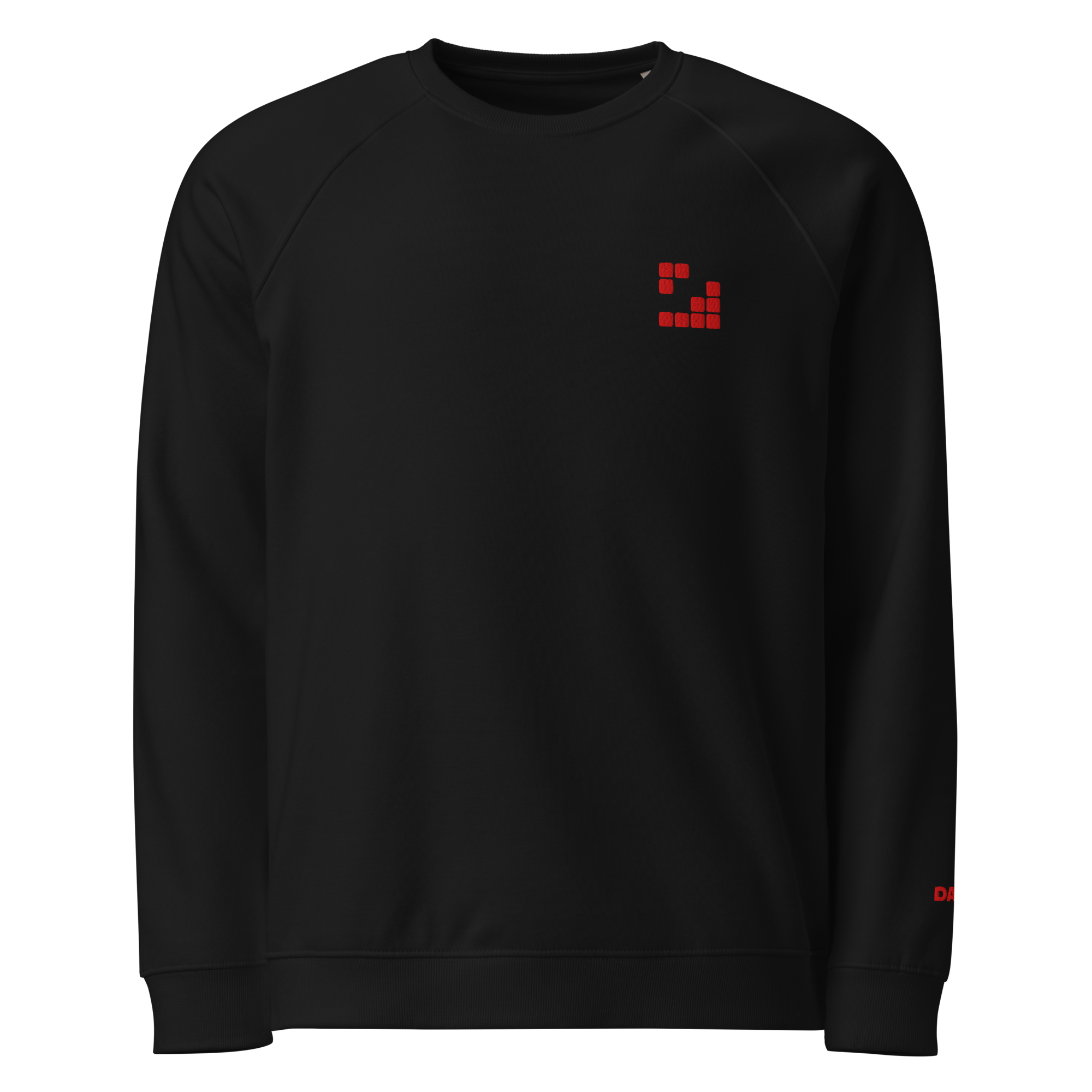 Sudadera Geometric orgánica raglán unisex