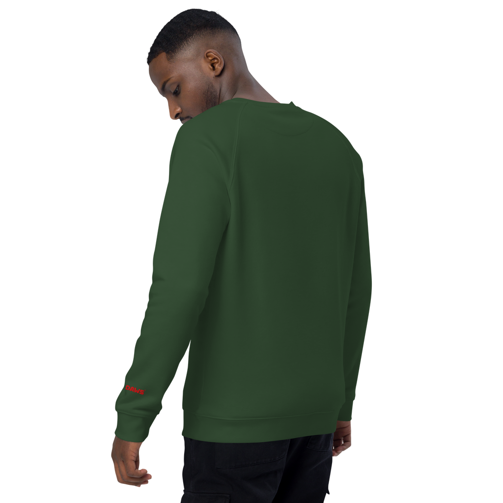 Sudadera Geometric orgánica raglán unisex
