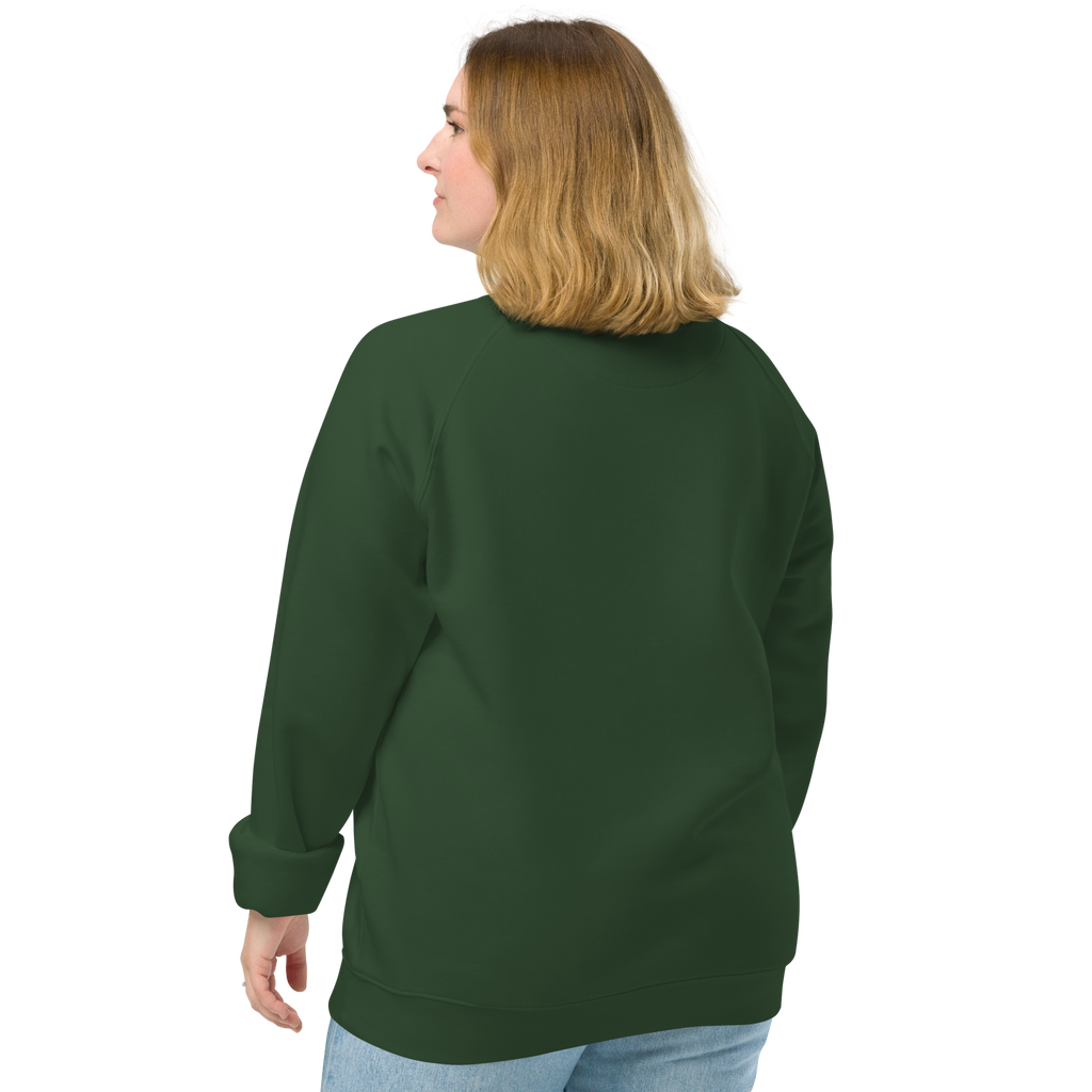 Sudadera Geometric orgánica raglán unisex
