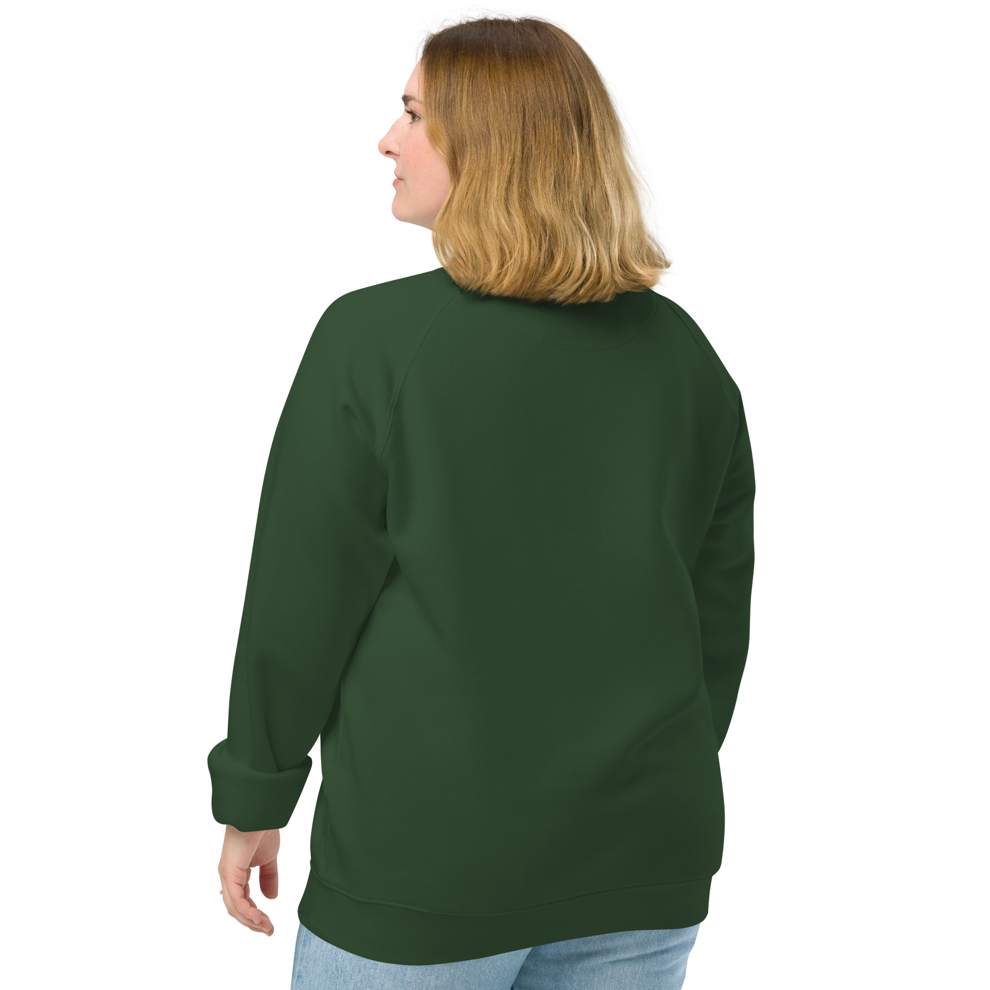Sudadera Geometric orgánica raglán unisex