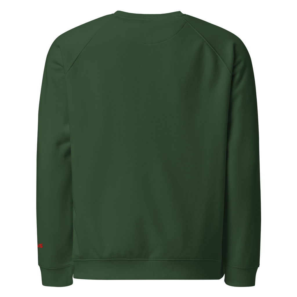 Sudadera Geometric orgánica raglán unisex