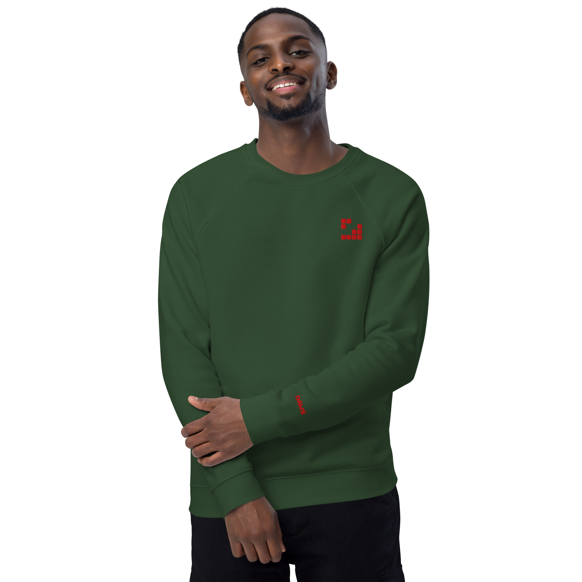 Sudadera Geometric orgánica raglán unisex