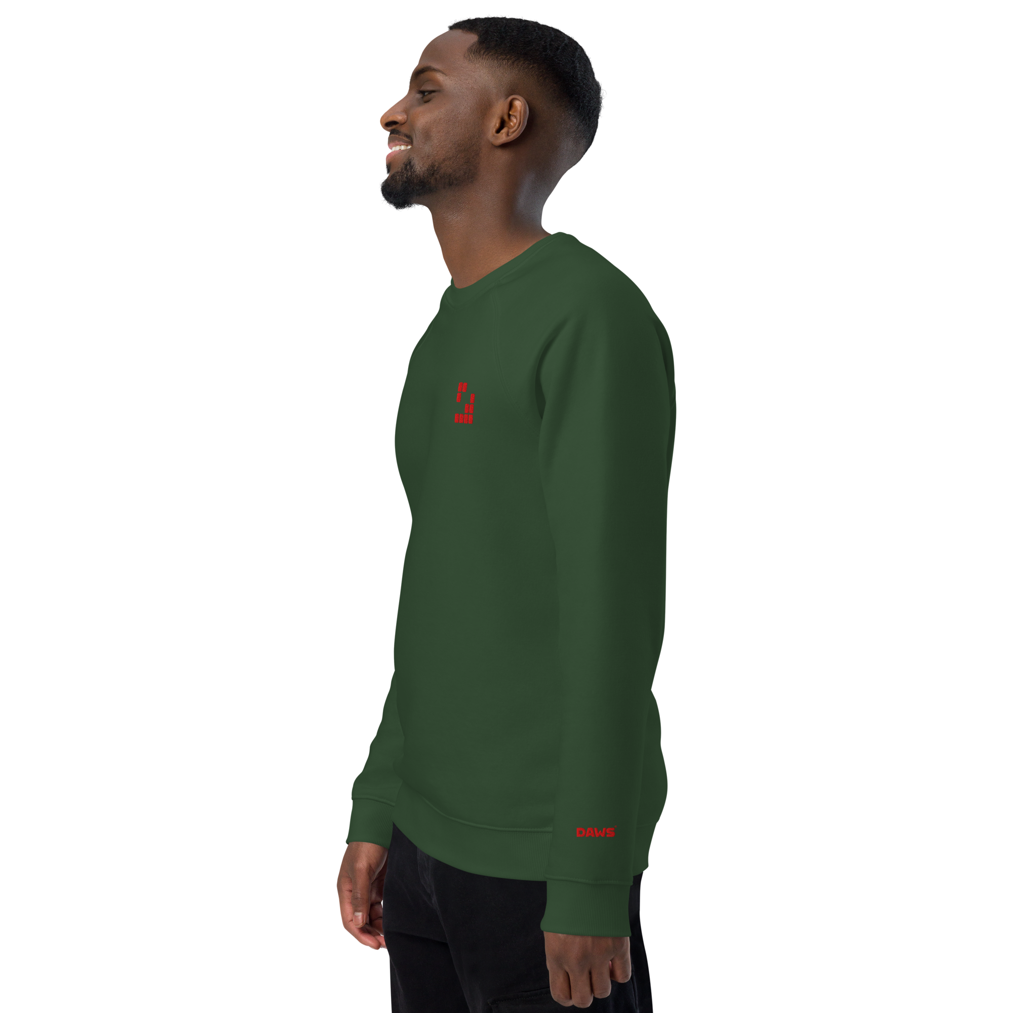 Sudadera Geometric orgánica raglán unisex