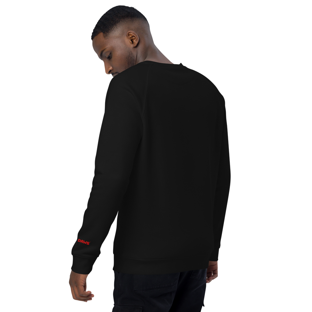 Sudadera Geometric orgánica raglán unisex