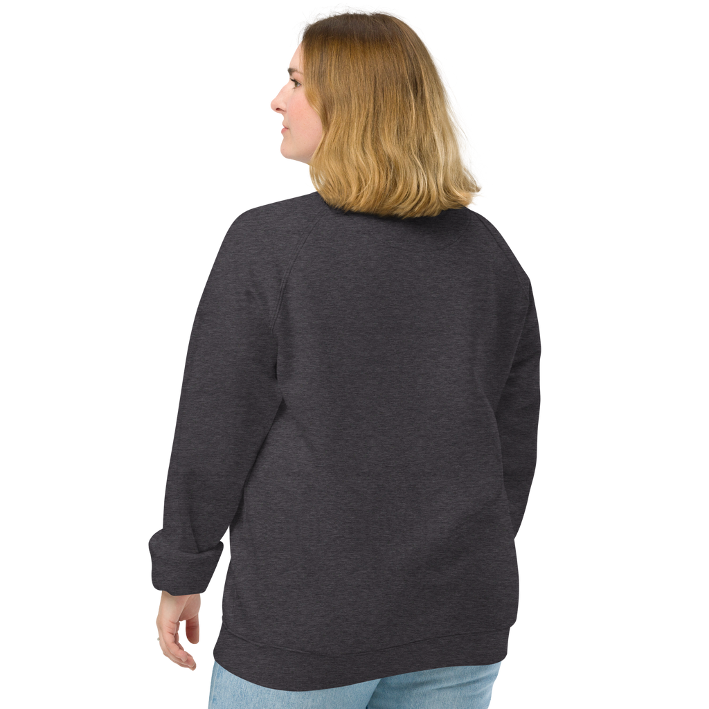 Sudadera Geometric orgánica raglán unisex