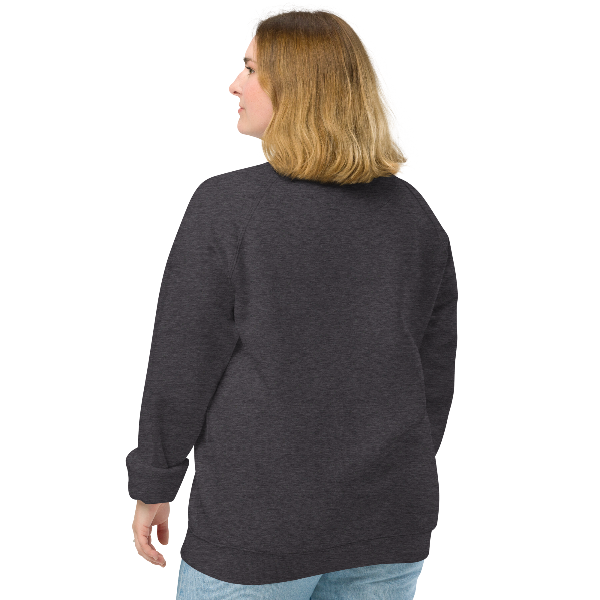 Sudadera Geometric orgánica raglán unisex