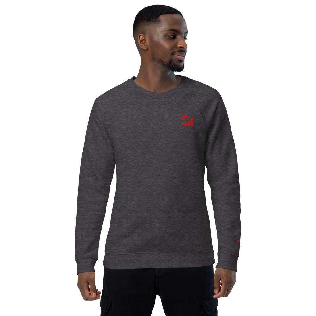 Sudadera Geometric orgánica raglán unisex