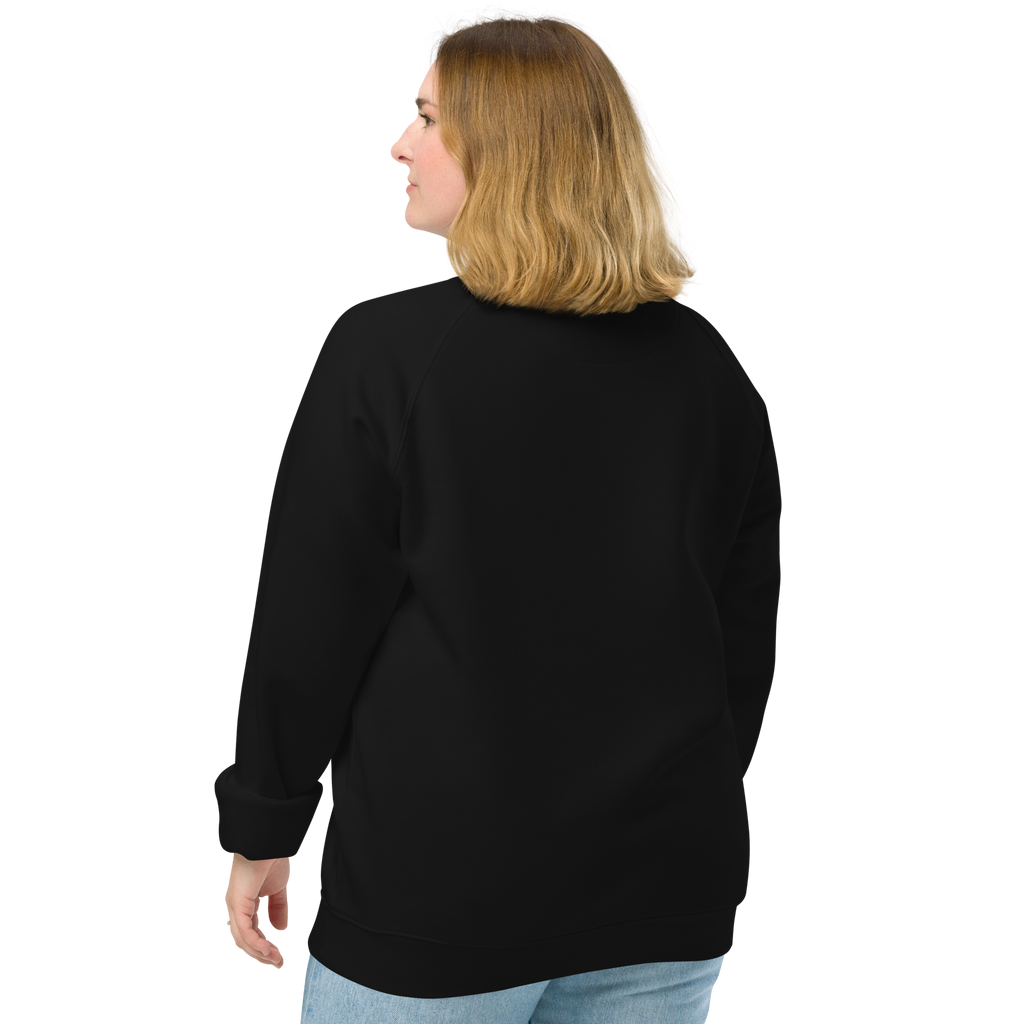Sudadera Geometric orgánica raglán unisex