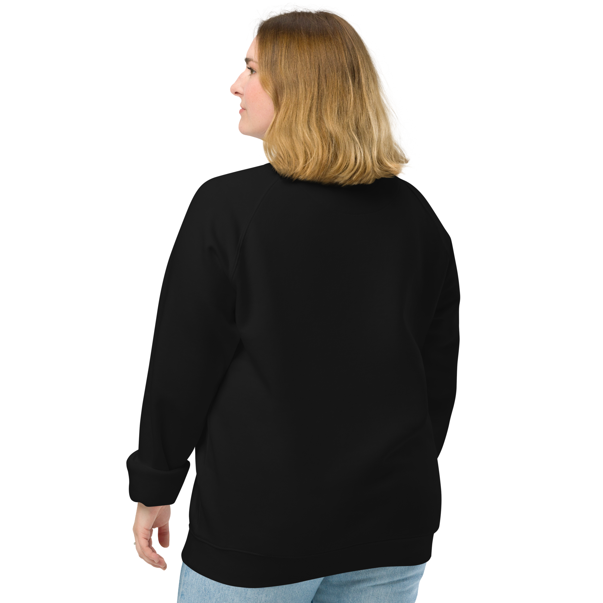 Sudadera Geometric orgánica raglán unisex