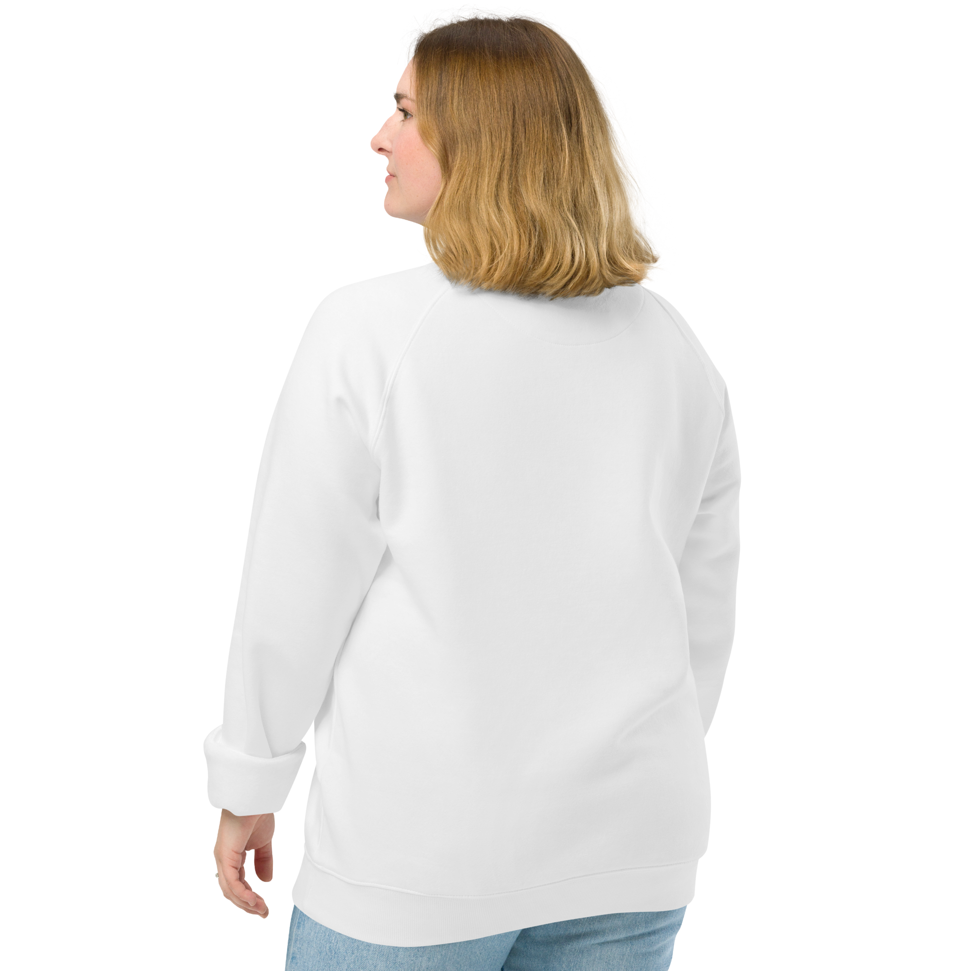 Sudadera Geometric orgánica raglán unisex