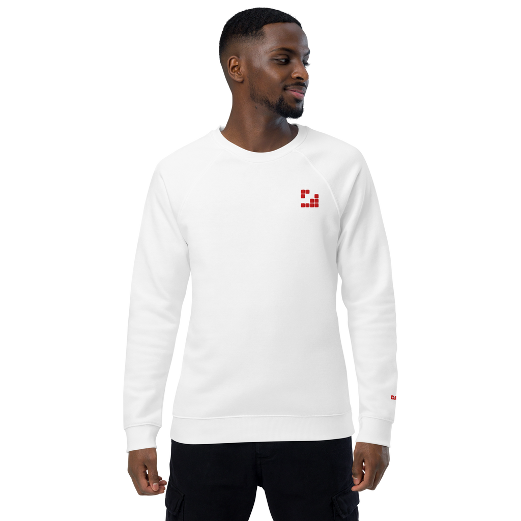 Sudadera Geometric orgánica raglán unisex