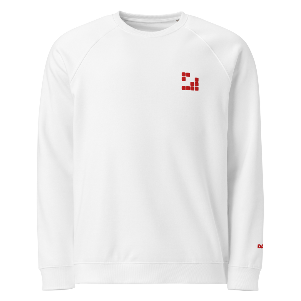 Sudadera Geometric orgánica raglán unisex