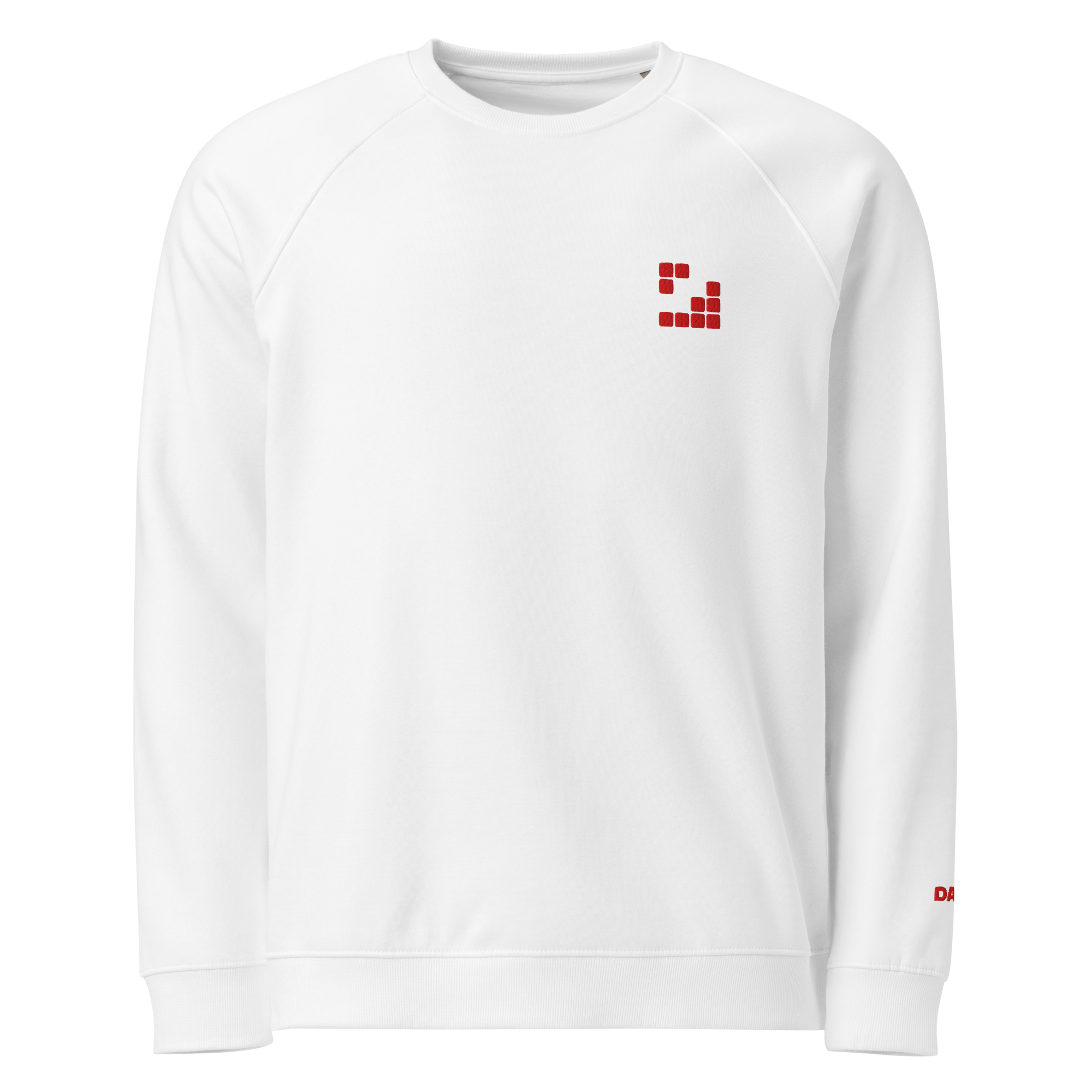 Sudadera Geometric orgánica raglán unisex