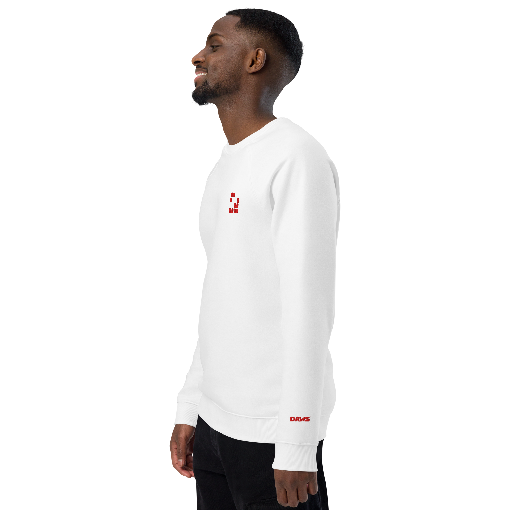 Sudadera Geometric orgánica raglán unisex
