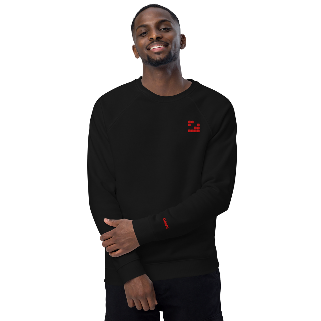 Sudadera Geometric orgánica raglán unisex