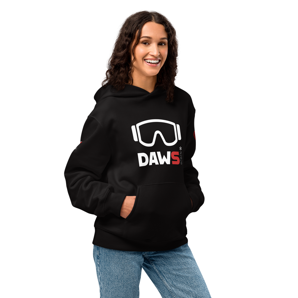 Sudadera para la nieve con capucha negra o azul