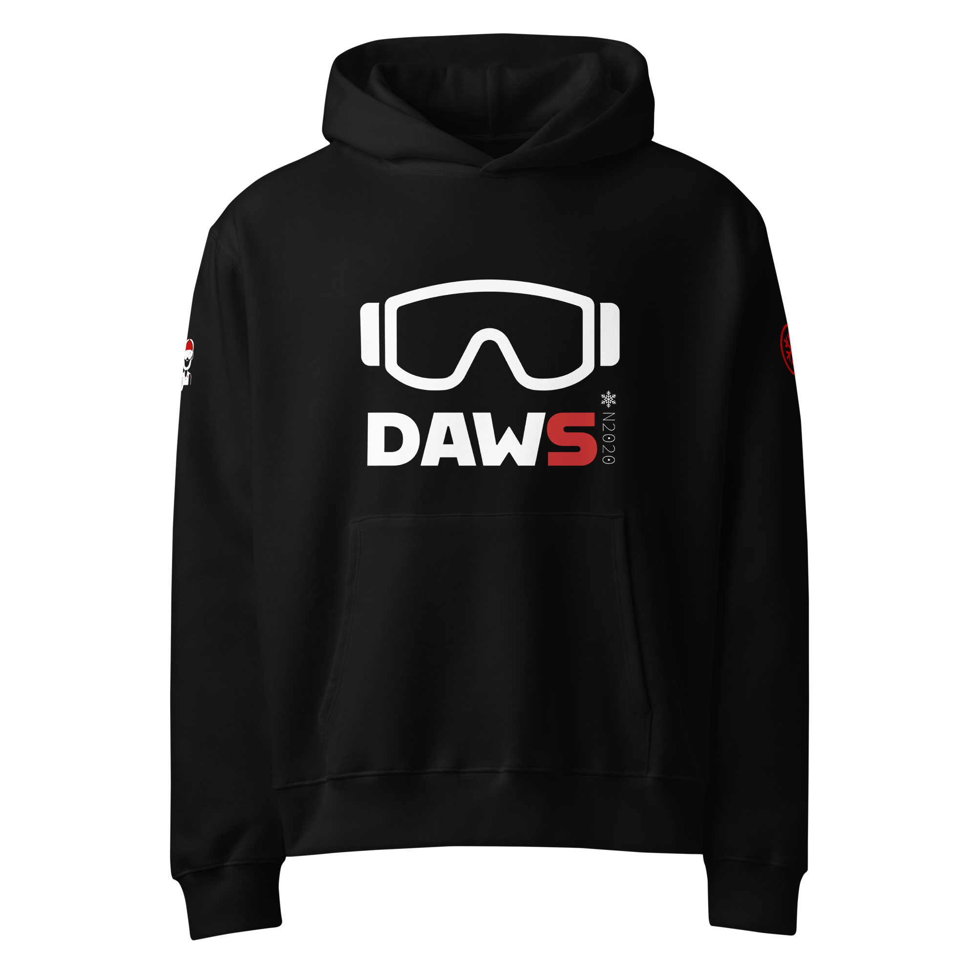 Sudadera con capucha para snow negra