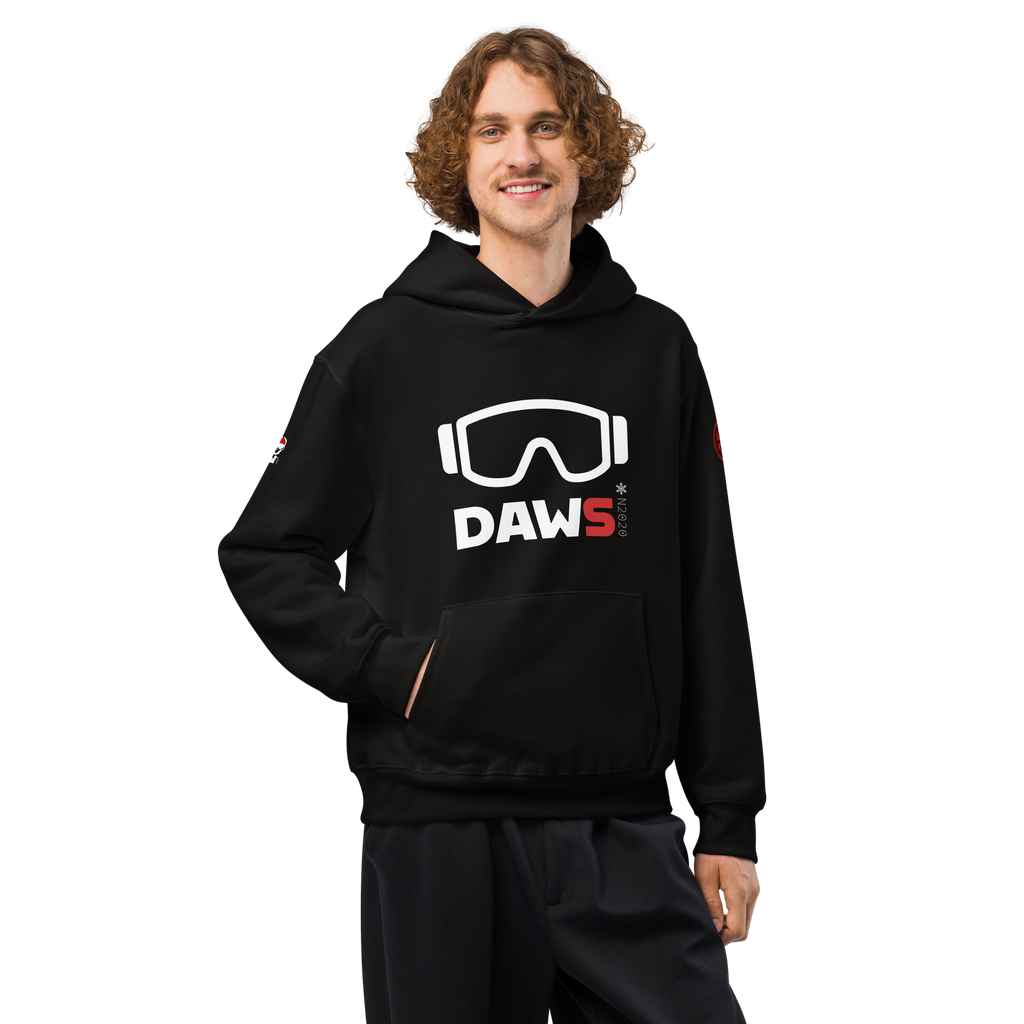 Sudadera para la nieve negra con capucha 