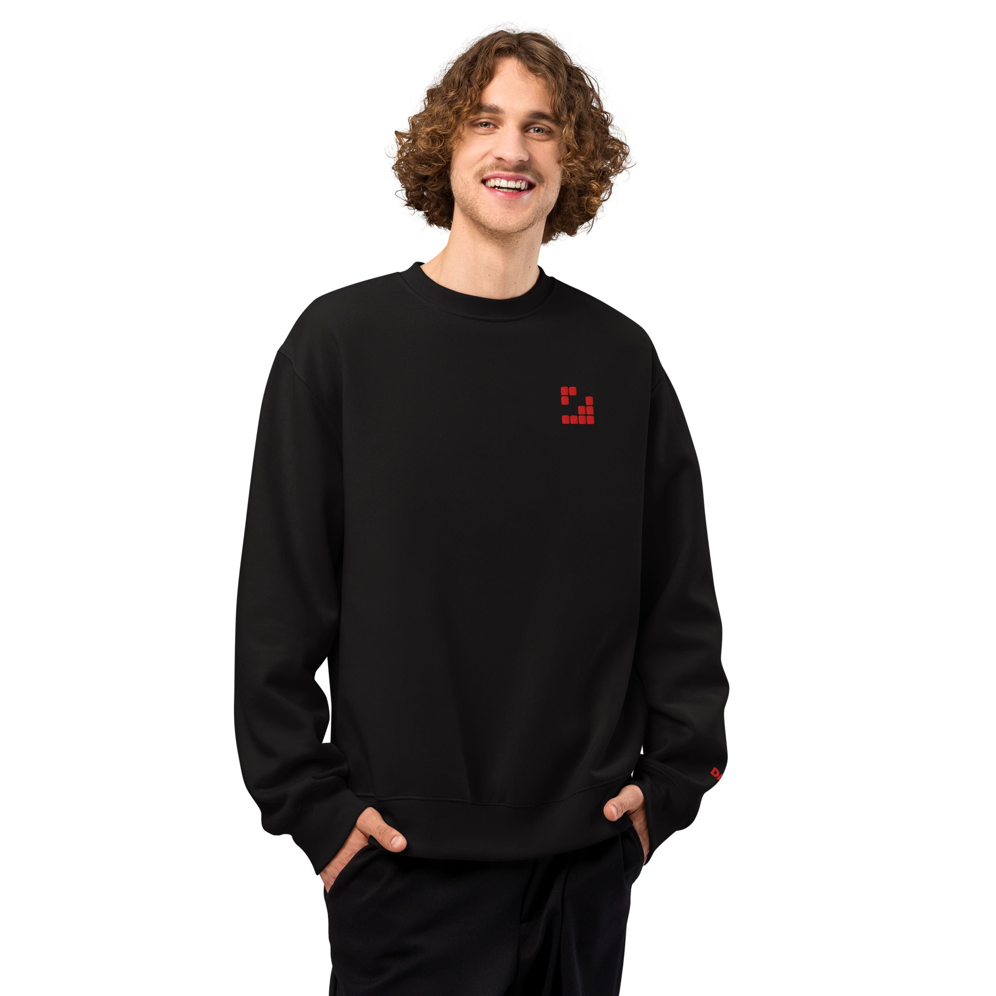 Sudadera amplia negra