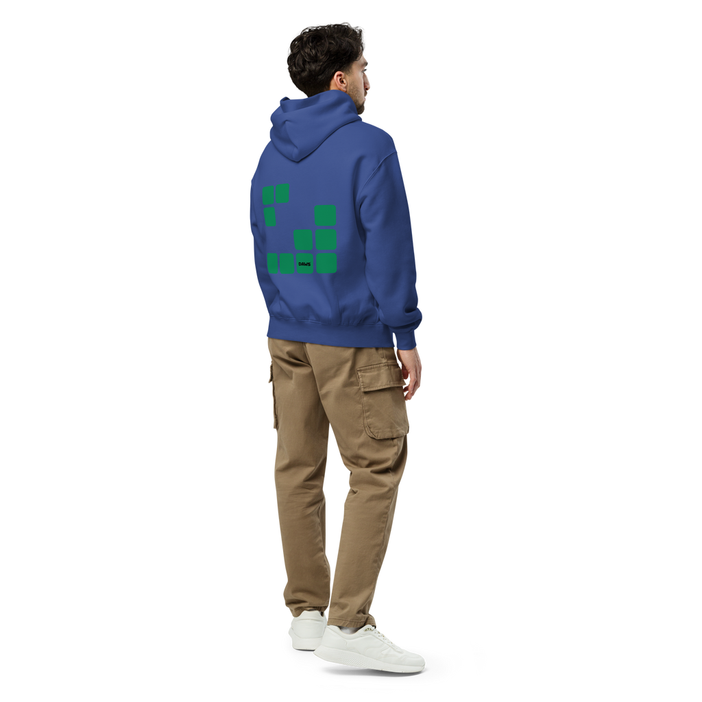 Sudadera Geometric Green oversize unisex