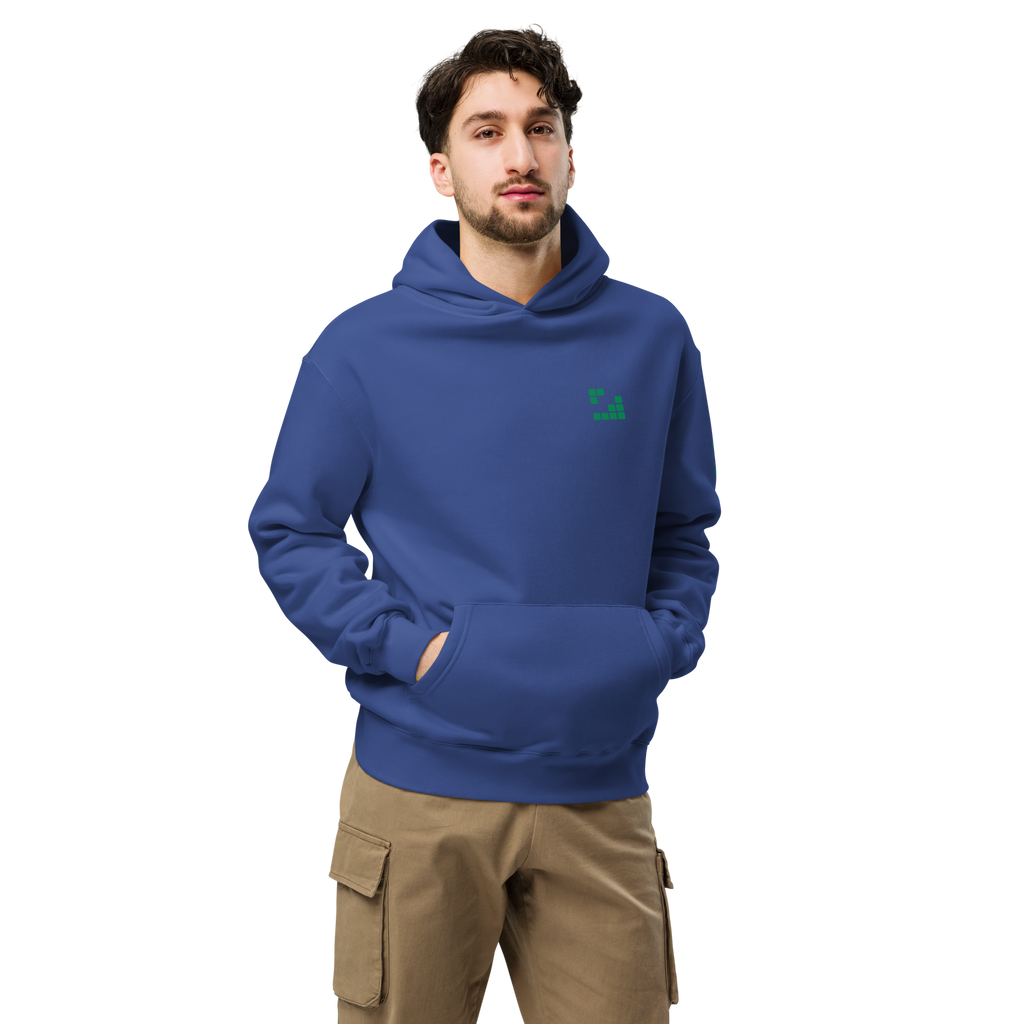 Sudadera Geometric Green oversize unisex