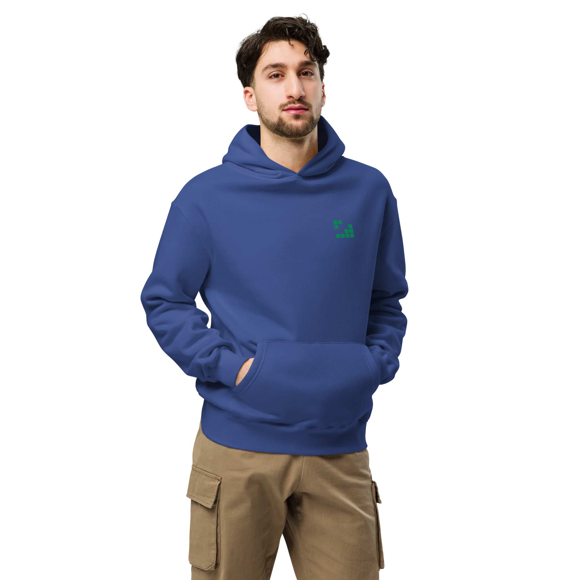 Sudadera Geometric Green oversize unisex