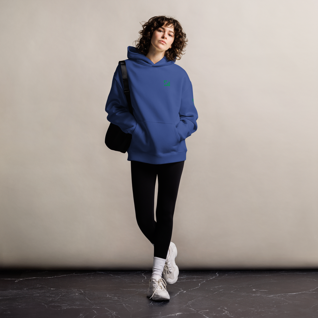 Sudadera Geometric Green oversize unisex