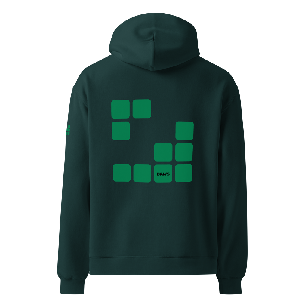 Sudadera Geometric Green oversize unisex
