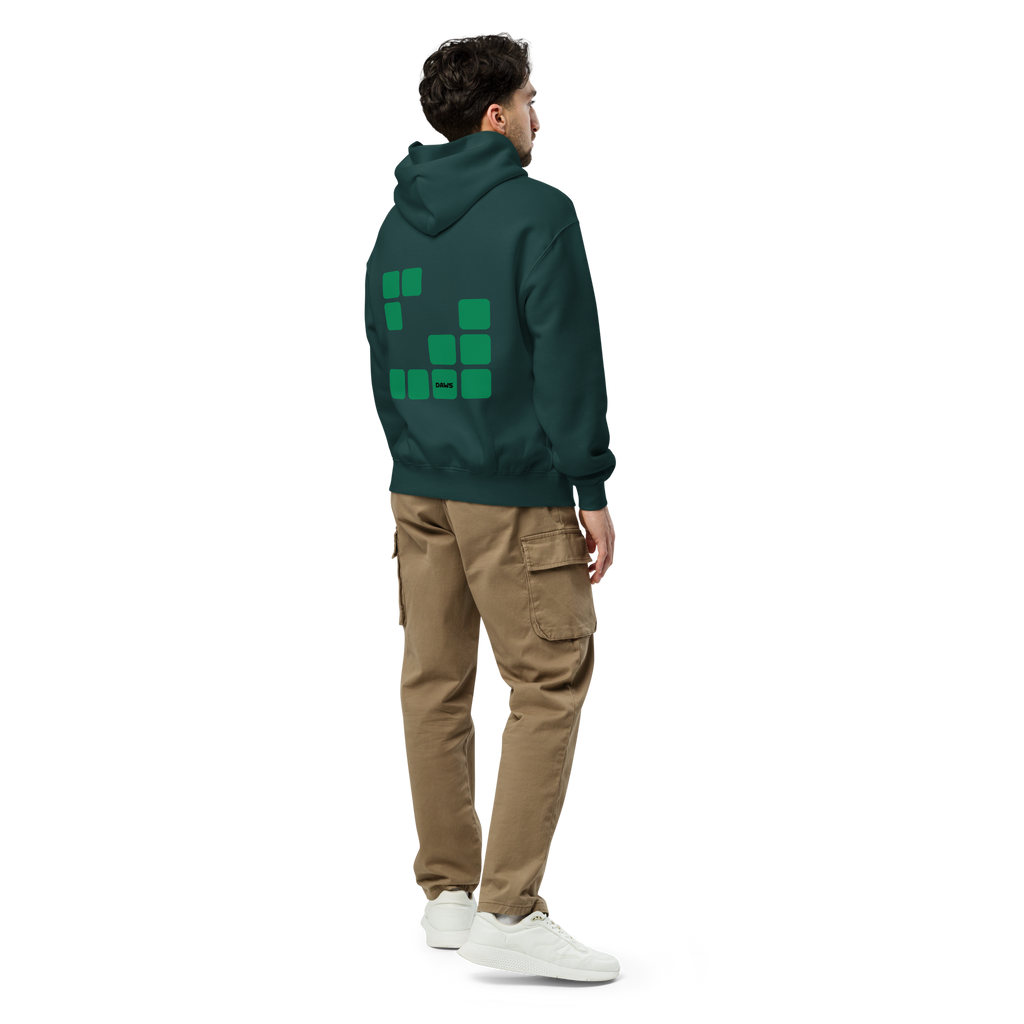Sudadera Geometric Green oversize unisex