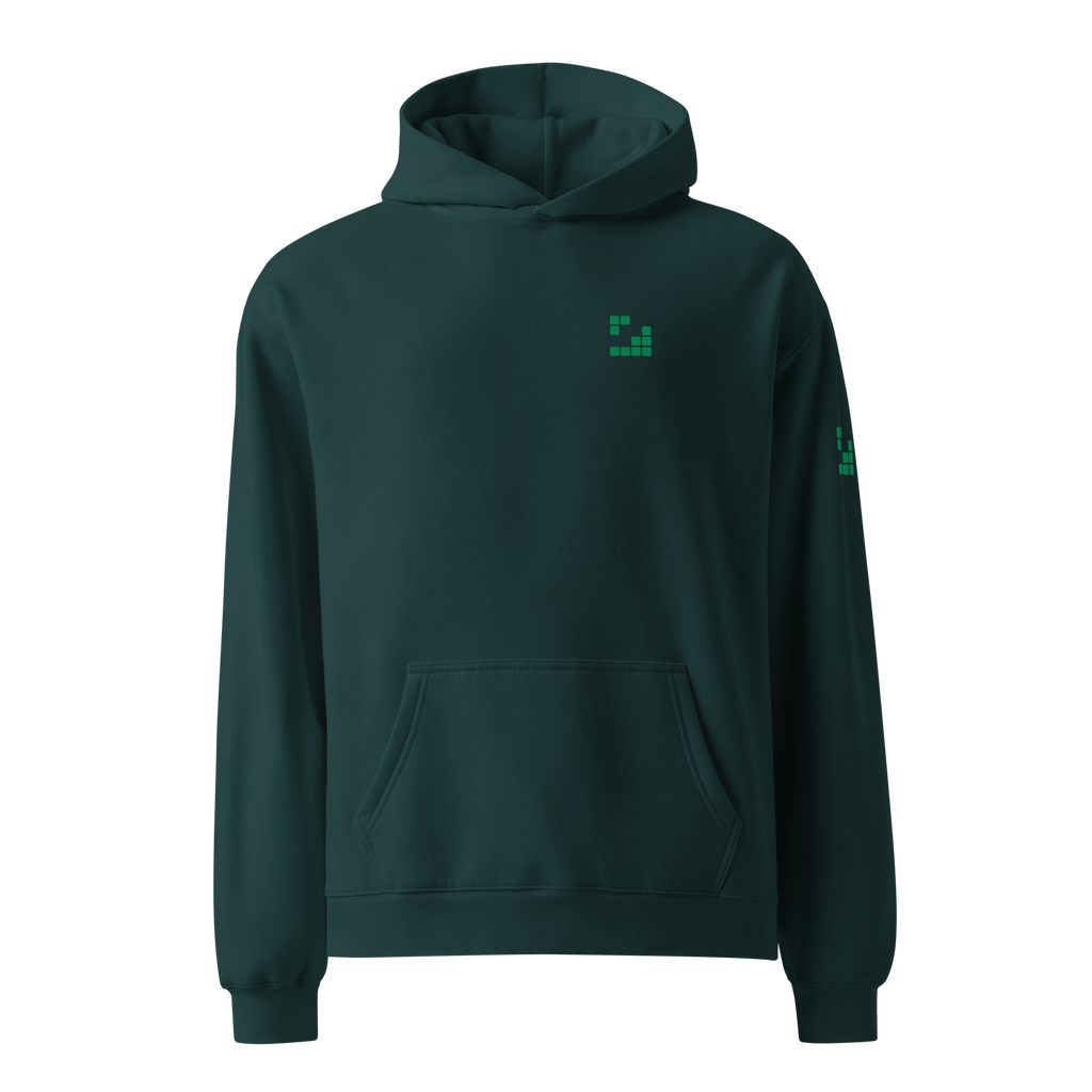 Sudadera Geometric Green oversize unisex