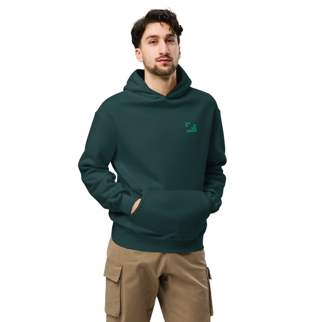 Sudadera Geometric Green oversize unisex