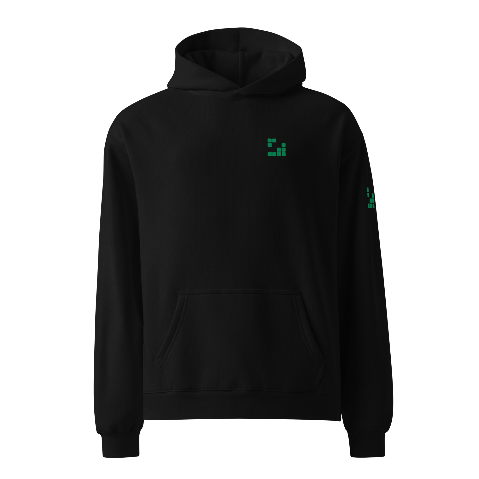 Sudadera Geometric Green oversize unisex
