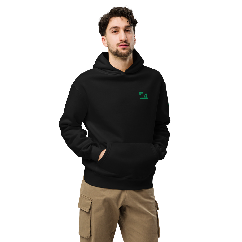 Sudadera Geometric Green oversize unisex