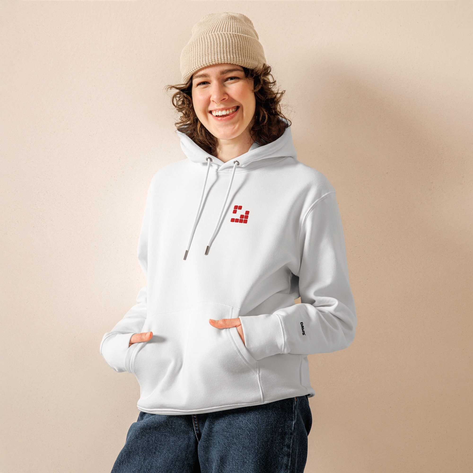 Sudadera Geometric con capucha esencial eco unisex