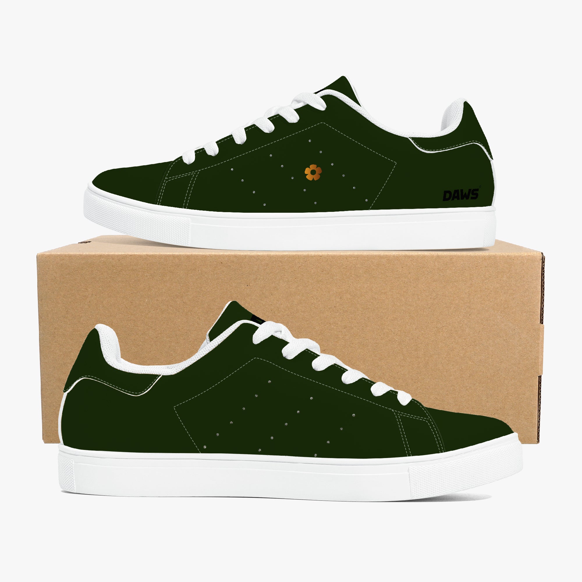 Zapatillas sneakers Hasskin classic de DAWS en verde y suela blanca